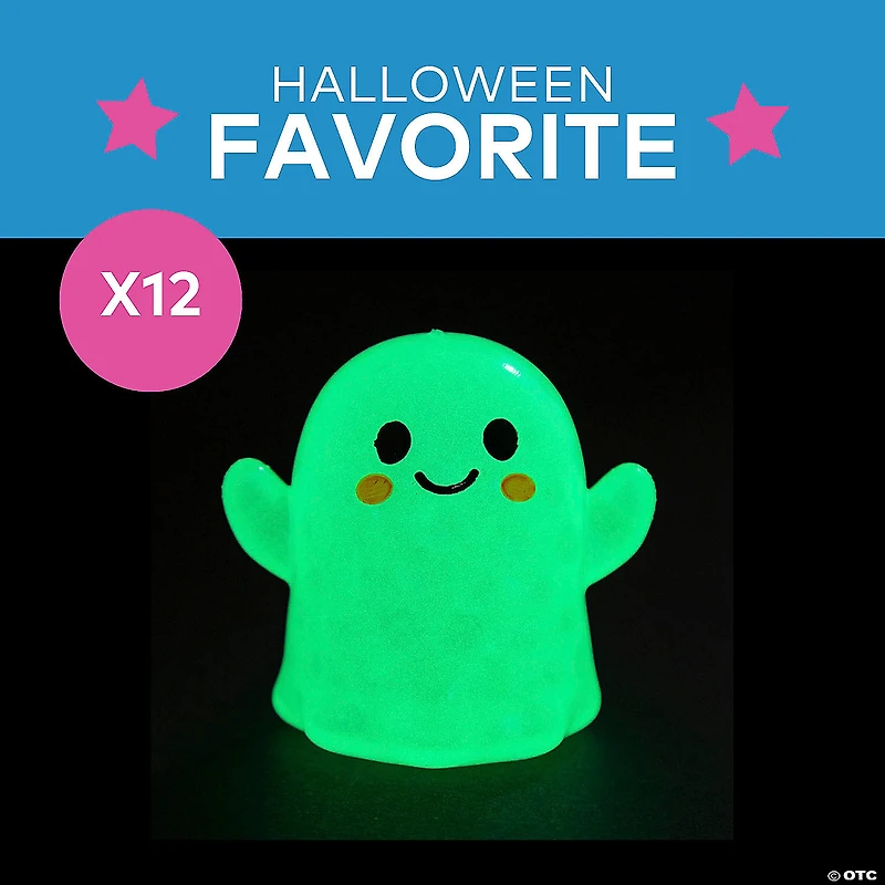 Glow-in-the-Dark Ghost Gel Bead Squeeze Toys