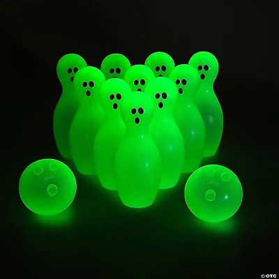 Glow-in-the-Dark Halloween Ghost Bowling Kit