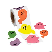 Glow-in-the-Dark Halloween Ghost Sticker Roll