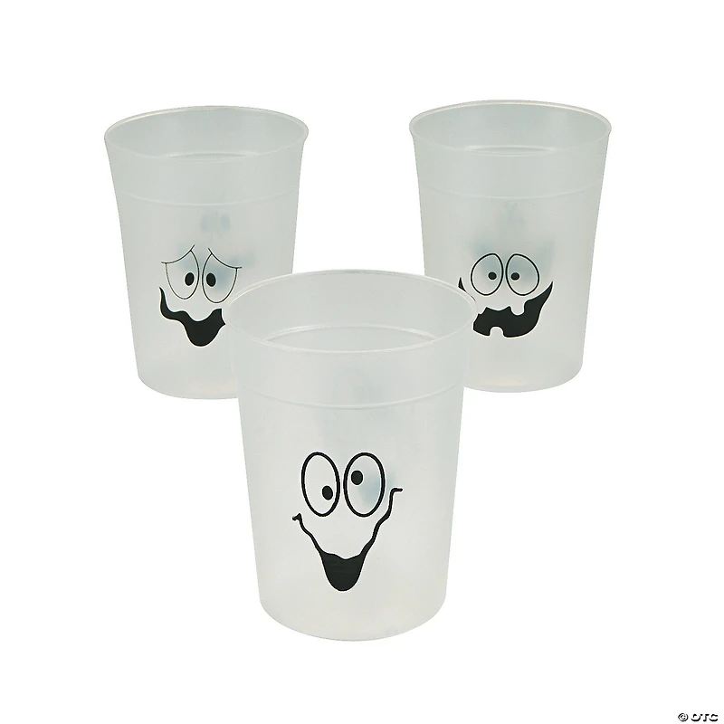 Glow-in-the-Dark Halloween Plastic Cups - 12 Ct.