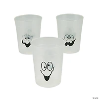 Glow-in-the-Dark Halloween Plastic Cups - 12 Ct.