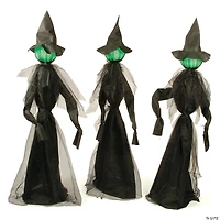 Glowing Face Witch Halloween Decoration Set