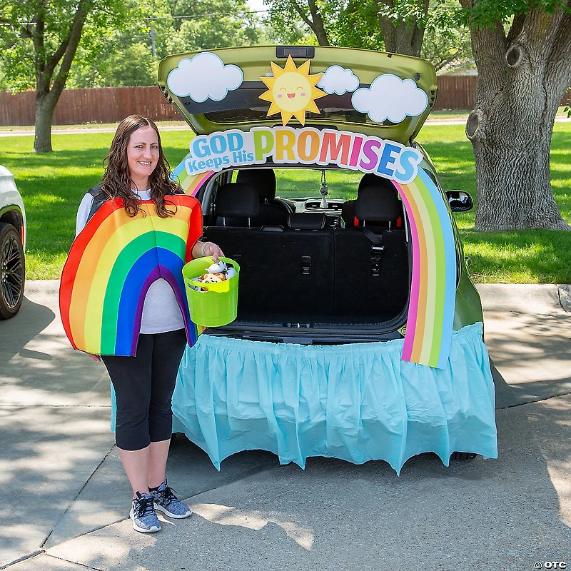 God Keeps His Promises Rainbow Trunk-or-Treat Decorating Kit – 8 Pc.