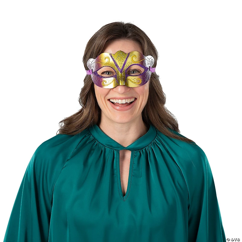 Gold Masquerade Masks- 12 Pc.