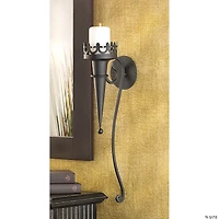 Gothic Candle Wall Sconce 18.75" Tall