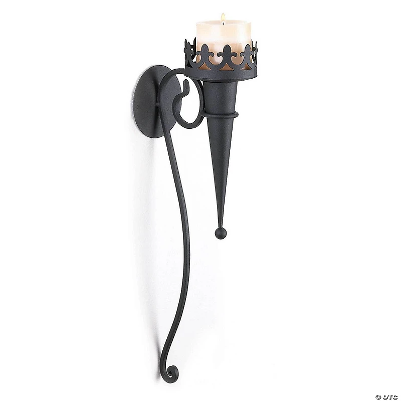 Gothic Candle Wall Sconce 18.75" Tall
