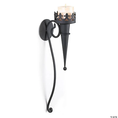Gothic Candle Wall Sconce 18.75" Tall