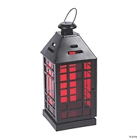 Gothic Halloween Lantern with Ruby Glass