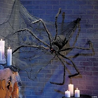 Hairy Spider with Light-Up Eyes Halloween Decoration