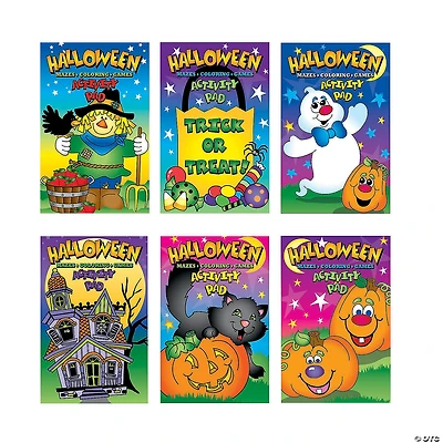Halloween Activity Pads - 12 Pc.