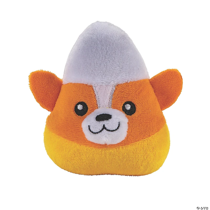 Halloween Candy Corn Stuffed Corgis - 12 Pc.