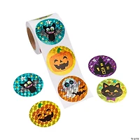 Halloween Character Prism Sticker Roll - 100 Pc.