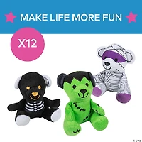 Halloween Character Stuffed Bears - 12 Pc.