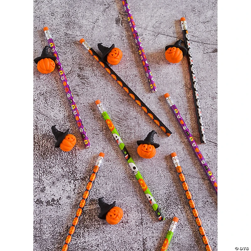 Halloween Emoji Pencils - 24 Pc.