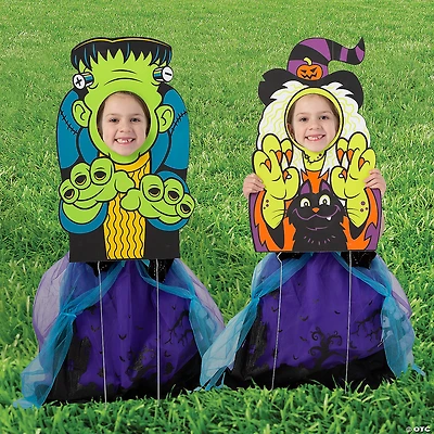 Halloween Faces Yard Sign Kit - 2 Pc.