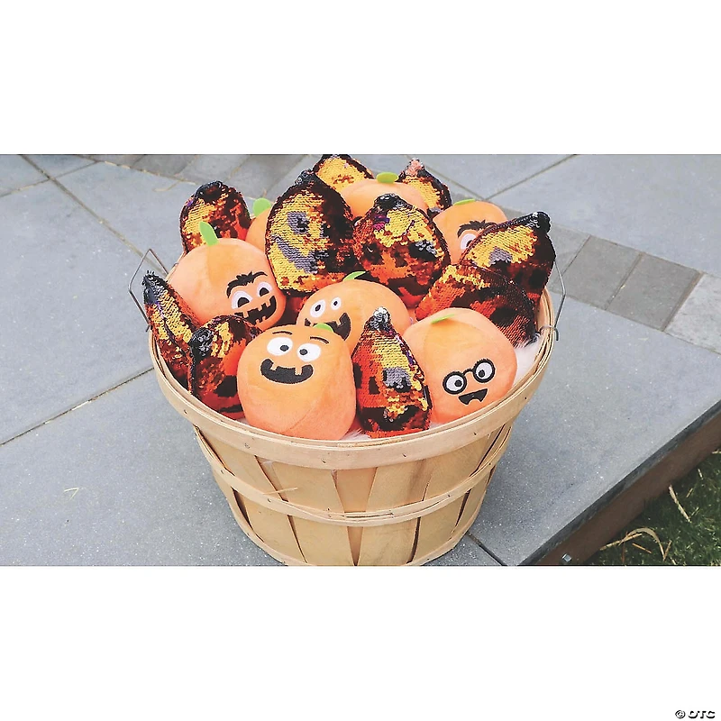 Halloween Funny Face Stuffed Pumpkins - 12 Pc.