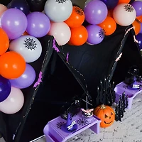 Halloween Fuzzy Black Stuffed Spiders - 12 Pc.