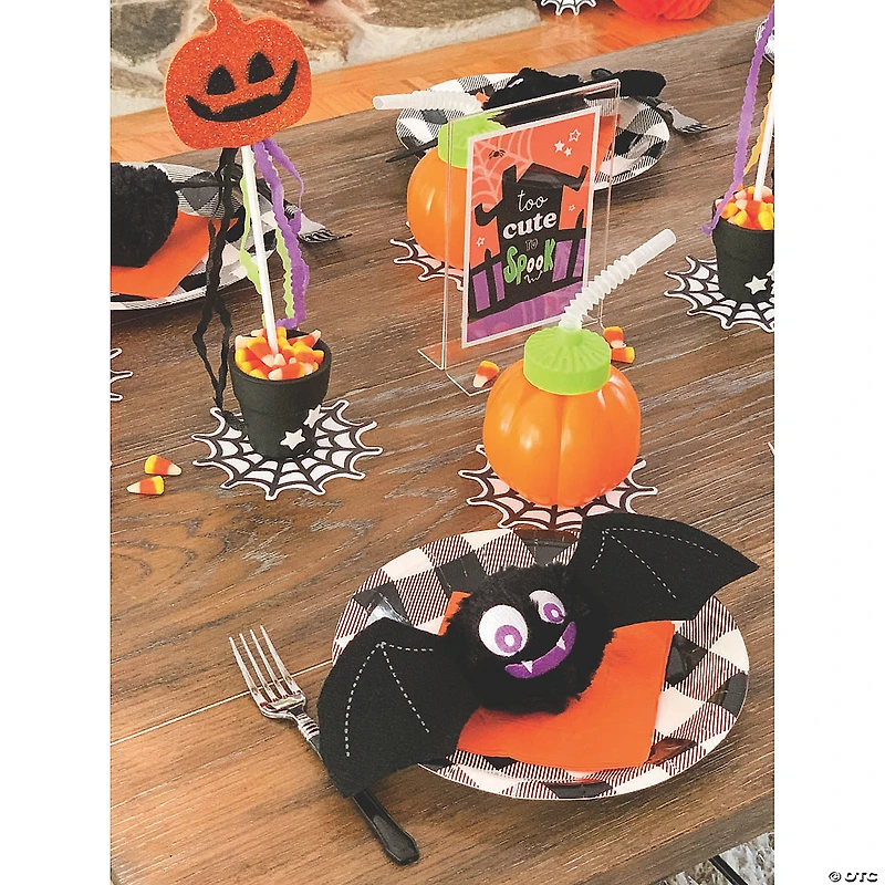 Halloween Fuzzy Stuffed Bat Bouncing Balls - 12 Pc.