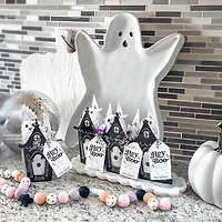 Halloween Haunted House Popcorn Boxes - 12 Pc.