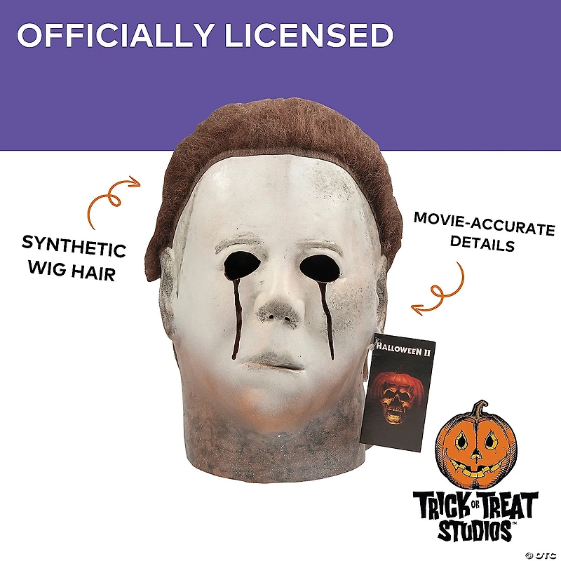Halloween II™ Michael Myers Bloody Eyes Adults Overhead Latex Mask