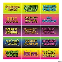 Halloween Jack-O’-Lantern Costume Contest & Pumpkin Carving Trophies - 12 Pc.