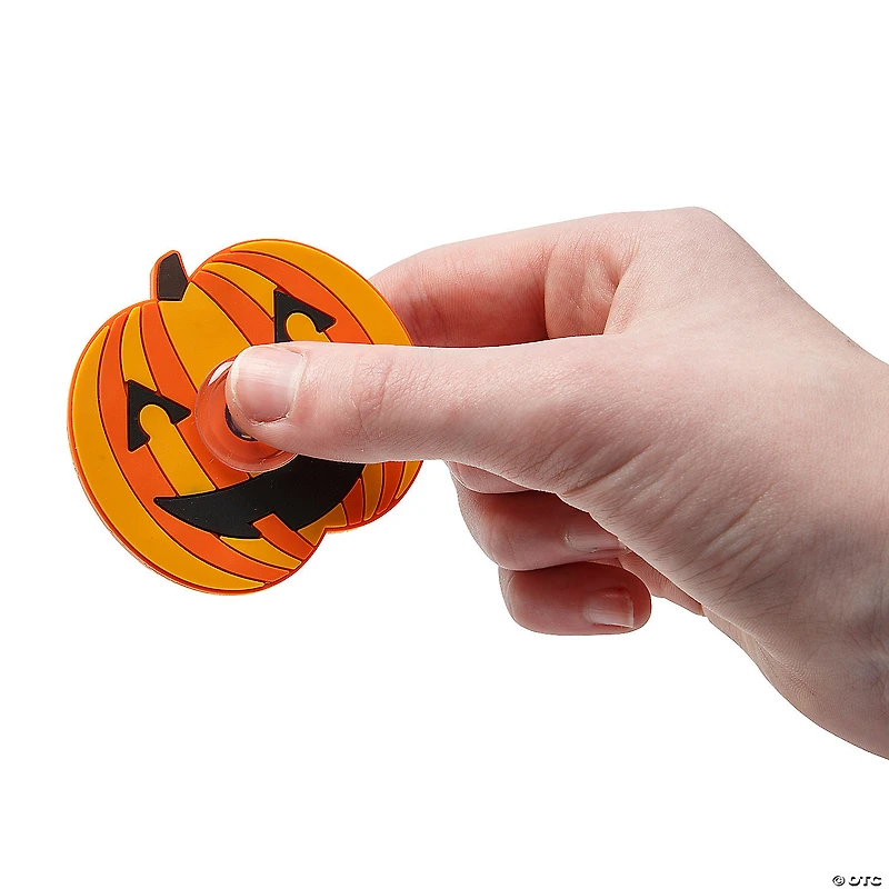 Halloween Jack-O’-Lantern Fidget Spinners - 12 Pc.