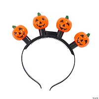 Halloween Jack-O’-Lantern Light-Up Head Boppers - 6 Pc.
