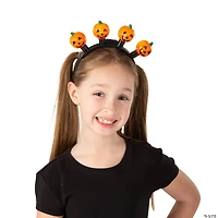Halloween Jack-O’-Lantern Light-Up Head Boppers - 6 Pc.