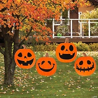 Halloween Jack-O’-Lantern Yard Signs - 4 Pc.