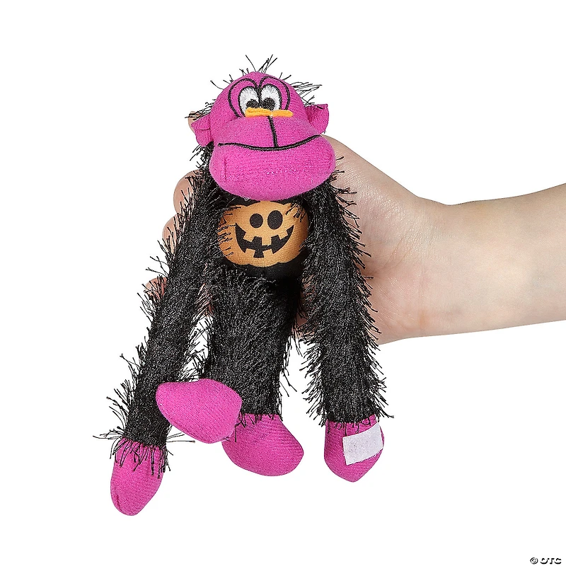 Halloween Long Arm Stuffed Gorillas - 12 Pc.