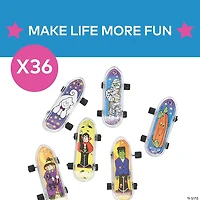 Halloween Mini Skateboards - 36 Pc.