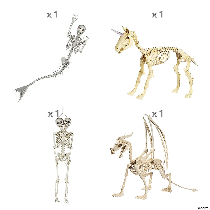 Halloween Mythical Skeleton Decorating Kit