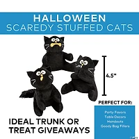 Halloween Scaredy Stuffed Cats - 12 Pc.