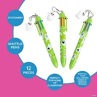 Halloween Shuttle Pens with Ghost Charm - 12 Pc.