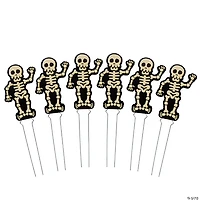 Halloween Skeleton Yard Signs - 6 Pc.
