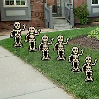 Halloween Skeleton Yard Signs - 6 Pc.