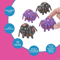 Halloween Spider Pull-Back Toys - 12 Pc.