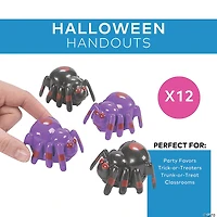 Halloween Spider Pull-Back Toys - 12 Pc.