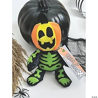Halloween Spookadelic Stuffed Skeletons with Jack-O'-Lantern Head - 12 Pc.
