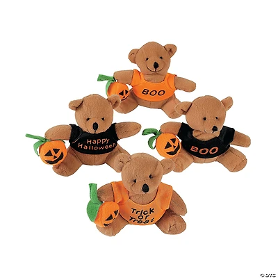 Halloween Stuffed Bears with T-Shirt - 12 Pc.