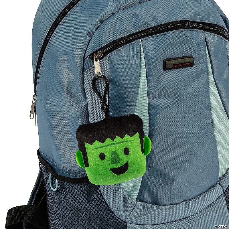 Halloween Stuffed Character Backpack Clip Keychains - 12 Pc.