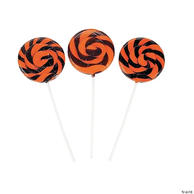 Halloween Swirl Lollipops