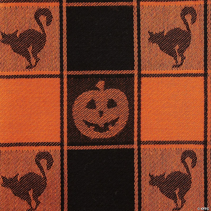 Halloween Woven Check Jacquard Dishtowel (Set Of 3)