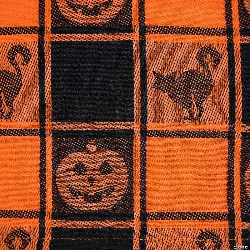 Halloween Woven Check Tablecloth 60X84