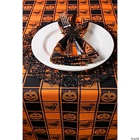 Halloween Woven Check Tablecloth 60X84