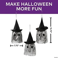 HANGING GHOST WITH HAT 3PCS