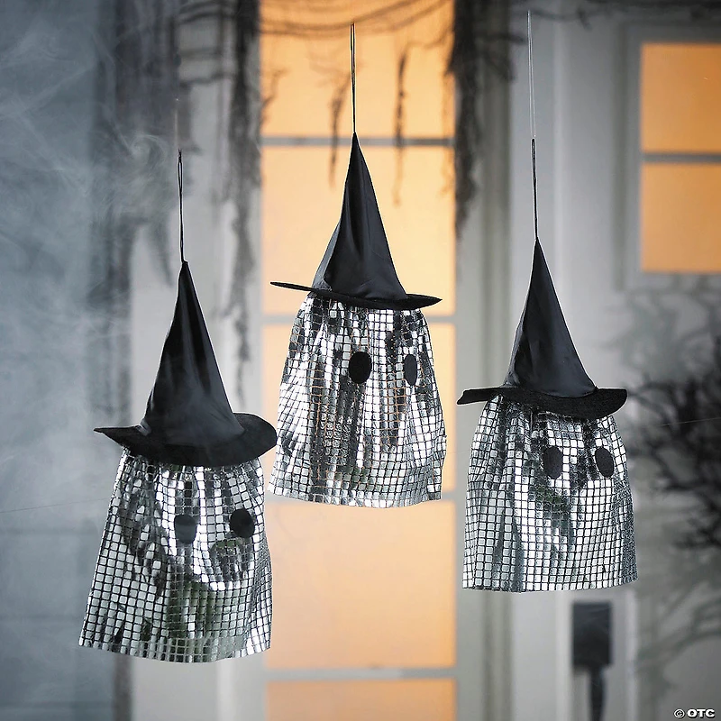 HANGING GHOST WITH HAT 3PCS