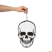 Hanging Skeleton Skull Decoration - 12 Pc.
