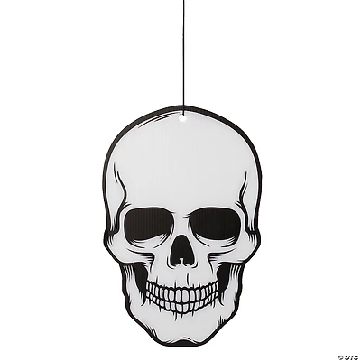 Hanging Skeleton Skull Decoration - 12 Pc.