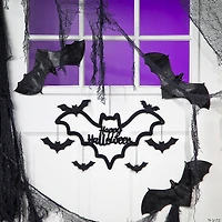 Happy Halloween Bat Wreath